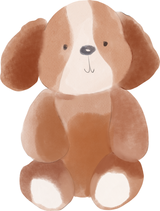 Watercolor Boho Toy Dog